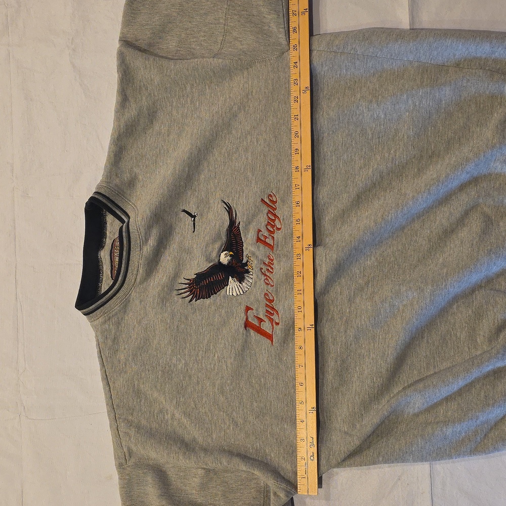 Headwaters Men's VTG Gray Eye of the Eagle Embroidered Crewneck Sweatshirt XXL - Picture 7 of 9